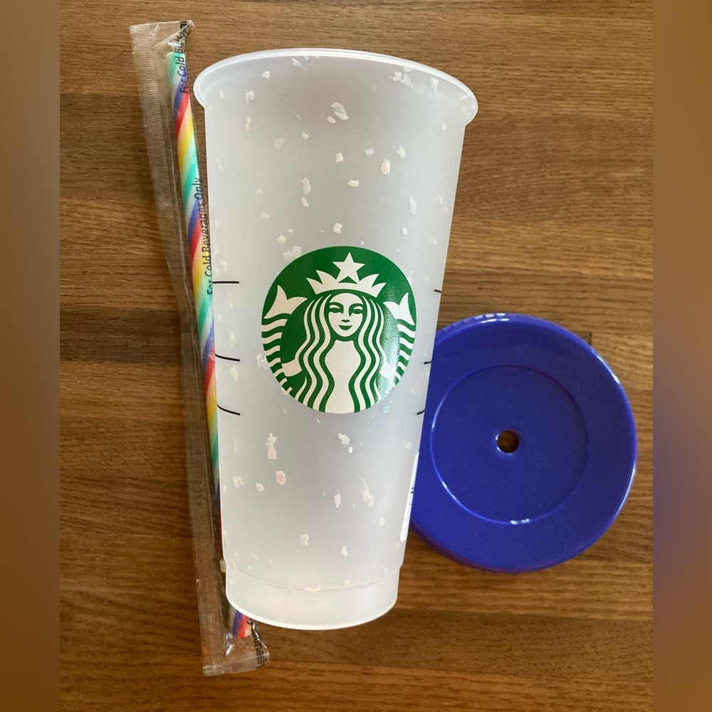 NWT Starbucks Tumbler Confetti COLOR CHANGING Cold Cup Reusable Speckled 2020
